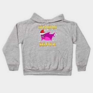 Christmas Grandma Shark Funny Design Gift Idea Kids Hoodie